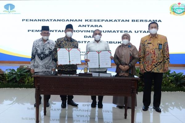 Pemprov Sumut dan Universitas Terbuka Jalin Kerja Sama Tingkatkan Sektor Pendidikan